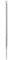 PFERD, lima triangolare Chisel Bit 18801226, lunghezza: 175 mm, innesto: 2, con custodia di plastica, per la riparazione e l’affilatura di catene, con dentellatura quadrata