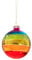 Sass & Belle Regenbogenkugel - Schmuckkugel - Glas - Weihnachten