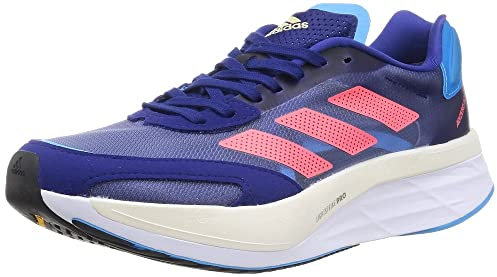 Adidas Adizero Boston 10 M, Scarpe da Ginnastica Basse Uomo, Legacy Indigo/Turbo/Sky Rush, 43 1/3 EU