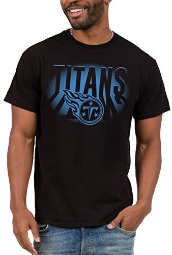 Junk Food Clothing x NFL - Tennessee Titans - Team Spotlight - Unisex Adult Short Sleeve Fan T-Shirt for Men and Women - Size Medium