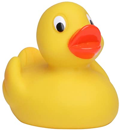 Schnabels Quietsche-Ente (4,50 cm) - Geschenk für Geburt Geburtstag Namenstag Kinder Baby Freund-in Mädchen Junge - Spielzeug Bade-Ente Badewanne Deko