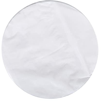 Angoily 1 Pack 50 Sheets Disposable Fryer Paper Pads No Parchment Tortilla Press Liners Barbecue Paper Bbq Parchment Paper Baking Circle Papers Wax Paper Plate White Baking Paper