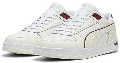 PUMA Unisex Rbd Game Low Sneaker, Warm White White Team Regal Red Gold, 44.5 EU