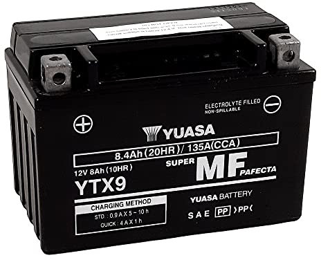 Batteria Yuasa YTX9-BS precaricata BENELLI TRK 502 X LEONCINO 500 BN 302 502C