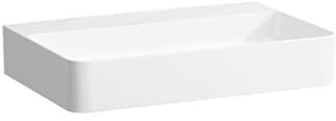 Laufen VAL Aufsatzwaschtisch, ohne Hahnloch, ohne Überlauf, US geschl. 650x420mm, H816284, Farbe: weiss matt