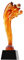 Rising Star Glass Crystal Beautiful Trophy Championship Souvenir Five-pointed Star Trophy Charity Activities Film Festival Award Trophy Prize