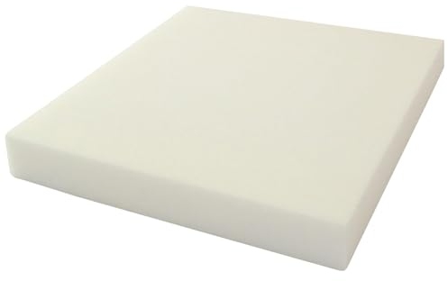 KiNDERWELT Schaumstoff Polster 40x40x6 cm, Schaumstoffplatte 6 cm, Polster aus Schaumstoff, Schaum Matratze für DIY Polsterung Möbel, Matratzenauflage, Camping, Basteln