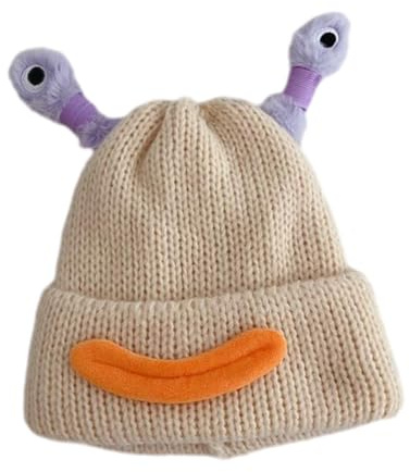 Generisch Leuchtender Tentakelhut - Einziehbare Tentakel Süße Strickmütze | Leuchtende Winterstrickmütze mit Wurstmaul-Design – lustige Beanie-Mütze für Kinder, Jungen und Mädchen