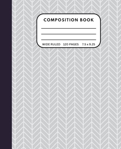 Minimalist Geometric Pattern Composition Notebook: Geometric Patterns Journal/ 120 pages/ 7.5 x 9.25