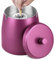 Aschenbecher mit Deckel (10 * 9 * 10cm) - Aschenbecher für Draussen, Groß Aschenbecher Outdoor, Windaschenbecher mit Rutschfest Boden, Standaschenbecher für Draußen und Innen - Rose Red