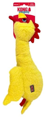 KONG Scruffs Hundespielzeug aus Plüsch, Huhn, sortiert