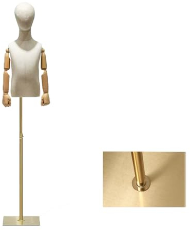 MOMCH Schneiderpuppe Kinder Verstellbare Schneiderbüste Schaufensterpuppe Schneiderpuppen Die Führung Übernehmen Tragbare Hosen Geschäft Für Kinderbekleidung (Color : A, Size : 8 Years Old)