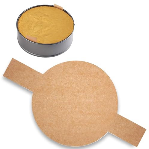 100 Stück Backpapier – Pergamentpapier in Originalfarbe, ideal für Backofen, perfekt für Brot, Kuchen und Kekse, auch als Butterbrotpapier verwendbar | Kreisform 20 cm