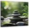 Feeby Impression sur toile - Pierres Nature Zen - decoration chambre - 30x30 cm - tableau decoration murale - decoration maison - Tableau Moderne - ART - poster mural