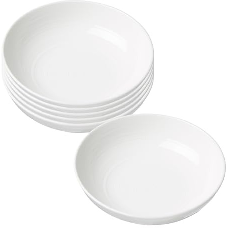 Ritzenhoff & Breker Suomi Suomi Suppenteller 4er Set, 20 cm, Tiefe Teller mit feinen & ausgeprägten Reliefierungen, Skandinavisches Design, Porzellan, Beige