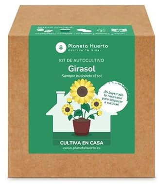 PLANETA HUERTO | Kit de Autocultivo Girasol Planeta Huerto – Cultiva tus Propios Girasoles en Casa de Forma Fácil y Natural