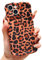 LAPOPNUT For iPhone 15 Case,Animal Print Curly Wave Frame Soft TPU Case for Women Girls,Shockproof Protection Cool Leopard Pattern Phone Cover for Apple iPhone 15 6.1,Brown