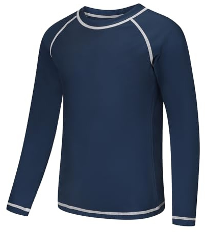 Zoofly UV Shirt Kinder Badeshirt Rashguard-Shirts für Jungen Langarm UPF 50+ Sonnenschutz Rash Vest Kinder UV Kleidung Schwimmen Shirt