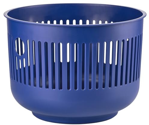 Zone Denmark Ume Wäschekorb, Wäschesammler, Wäschetonne, 30 Liter, Durchm. 40 cm, Höhe 29,2 cm, Indigoblau