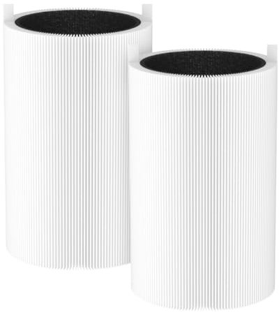 YanBan 2pcs Replacement Filter Compatible with Blueair Blue Pure 411/3210 Air Purifier, True HEPA & Activated Carbon Air Filter Replacement