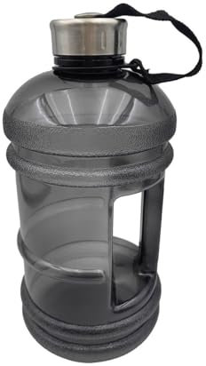 Botella de Agua Versa Gris Silicona Acero Inoxidable Polietileno Acero Poliestireno Tereftalato de Polietileno (Pet) 2 L 13 x 26 - Marca: Versa - EAN: 8420327573049