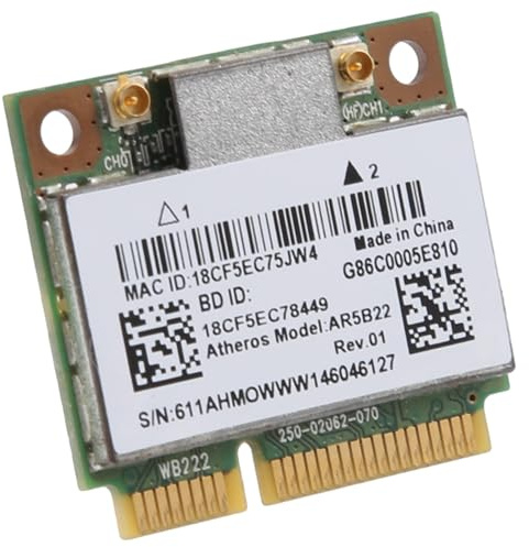 Orolotay AR5B22 2.4/5GHz Dual Band Wifi Card 802.11Ac Bluetooth 4.0 Wireless WLAN Card for Y400 Y500 Y410P S215 U330 U430