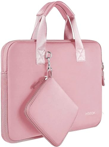 HSEOK Housse Élastique pour Ordinateur Portable 13 pour MacBook Air M3/M2/M1, MacBook Pro M2/M1, iPad 13 12,9, XPS 13, Sac Fourre-tout en Néoprène avec Petit étui de Protection