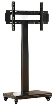 Mobiler TV-Ständer Mit Rädern, Drehbar, For 26-80 Zoll Bildschirme, All-in-One-Guss, Handkurbel, Höhenverstellung, Eingebaute Steckdose(White 26-60 inch)