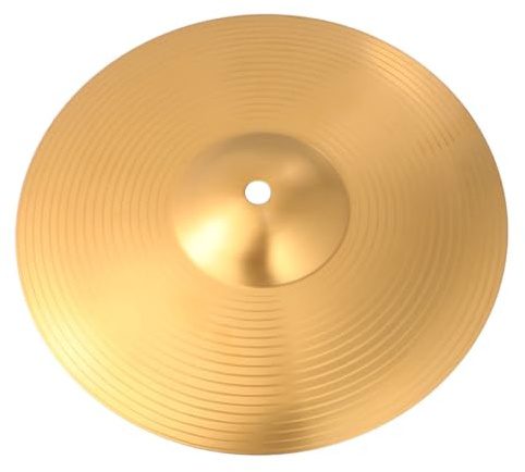 1 Stück Hi Hat Becken aus Legierungsmessing in Gold für Schlagzeug | Becken und Drum Kit, Not Easy To Deform, Impact Resistance, Zubehör für Perkussionisten und Drummer
