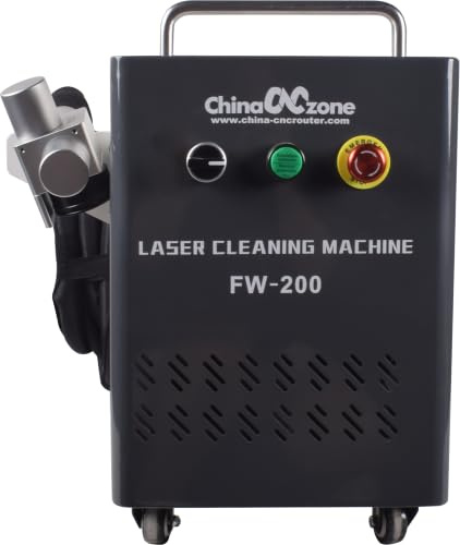 200W Pulse Laser Cleaning Machine & Laser Marking Machine, 2-in-1 Handheld Laser Cleaner, Rust Removal System for Wood, Metal Paint, Oxidation, Oil Contamination, Welding Seam Cleaning, 220V