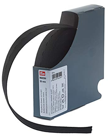 Prym - Prym Woven Buttonhole Black (25mm, 10m) Elastic - 1 Unit