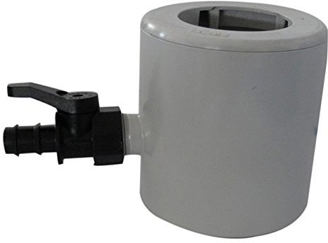 First Plast - Gouttière PVC carrée BEST - Récupérateur d'eau de pluie PVC pour tubes Ø 63-80-100 -gris