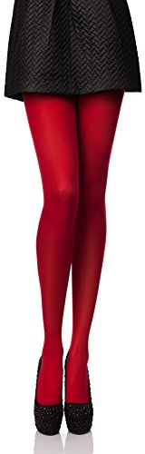 Antie Damen Mikrofaser Strumpfhose bunt blickdicht AN-123 80 DEN (Carmen, L (40-44))