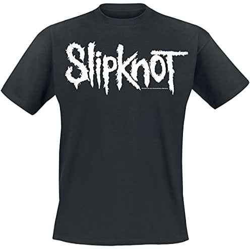 Slipknot White Logo Unisex T-Shirt schwarz Band-Merch, Bands, Horror