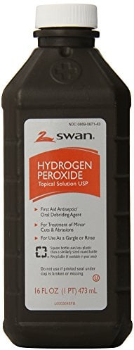 Swan Hydrogen Peroxide Antiseptic Topical Solution, 16 Fluid Ounce