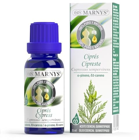 MARNYS Aceite Esencial Ciprés 100% Puro Quimiotipado 15ml