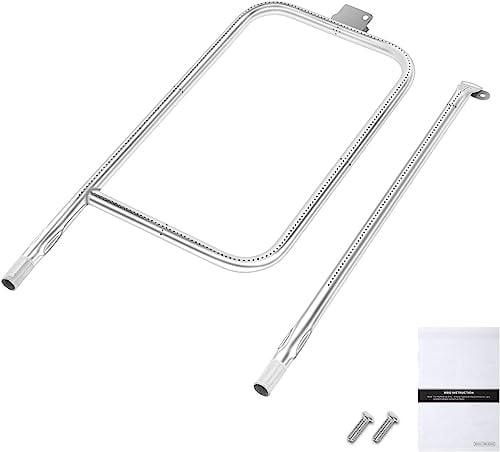 GFTIME 61.6 x 26.4CM Tube Brûleur 65032 pour Weber Q300 Series Q320, Q3000, Q3200, Acier Inoxydable Rampe Gazgrill Accessoire pour 404341, 57060001, 586002