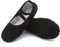 Acfoda Leinwand Ballettschuhe Mädchen Flache Ballettschläppchen Kinder Leicht Weich Schläppchen Ballerinas Tanz Gymnastik Schuhe mit Geteilter Ledersohle Schwarz Gr.38