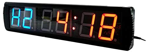 Compte A Rebours Horloge Murale Grande Salle De Sport Entraînement par Intervalles De Compte À Rebours du Minuteur De Chronomètre Numérique pour Les Activités De Chronométrage Sportif