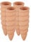 Relaxdays Tonkegel Bewässerung, 4er Set, Bewässerungshilfe für Pflanzen, für 1,5 L Flaschen, HxD 16,5 x 5 cm, terrakotta