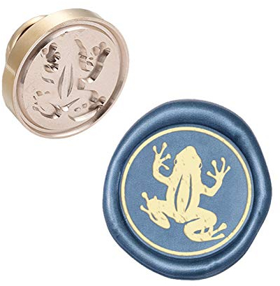 craspire Wax Seal Stempelkopf Frosch Abnehmbare Versiegelung Messing Stempelkopf Für Kreative Geschenkumschläge Einladungskarten Dekoration