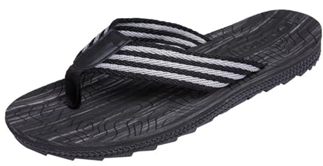 Herren Flip Flops-On Zehenstegpantolette trenner Pantoffeln Schwimmbad Strand Dusch Sauna Beach/Pool Sports Classic Freizeit Weich Comfy Badelatschen Sandalen Schuhe Sommer Männer Unisex 45 grau