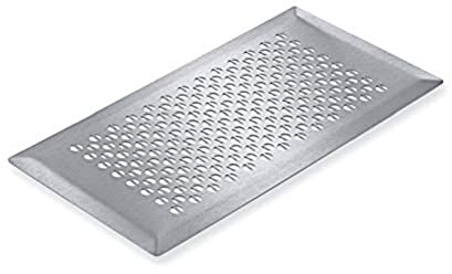 STIEBEL ELTRON 231970 Rechteckiges Luftgitter FG-S für den Fußbodenauslass LVE FA, geeignet für den Fußboden im Zuluftbereich, Edelstahl gebürstet, Design Natur