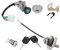 Yctze1 Set 5Pin Stecker 2 Schlüssel Zündschalter Schlüsselverriegelung Tankdeckel Set für Gy6 50ccm, 150ccm Roller (Moped) für zündschloss roller,4t roller zündschloss,roller zündschloss,zündschloss u