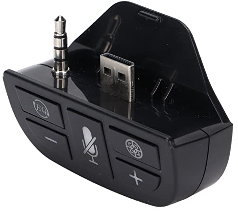 Dilwe Headset Audio Adapter Wireless Game Controller Stereo Headphone Converter for Xbox Controller, Sound Balance, Volume Adjustment, Shielding Microphone