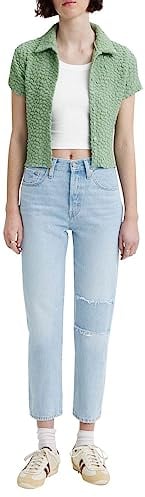 Levi's Women's 501 Crop Jeans, Cheer Camp, 28W / 28L