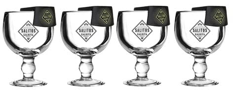 Mixcompany Salitos Salrita Cocktail 4er Set - 4X Cocktailglas + 4X Flaschenhalter