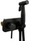 Tecmolog Kit Douchette WC en Acier Inoxydable Robinetterie Bidet Encastré Chaud et Froid Kit de Douche pour l'hygiène Intime, Noir, WS024CF3