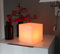 Arnusa Lámpara LED en forma de cubo, 15 x 15 cm, con función de batería y mando a distancia RGB, lámpara de sauna, lámpara de mesa, lámpara decorativa