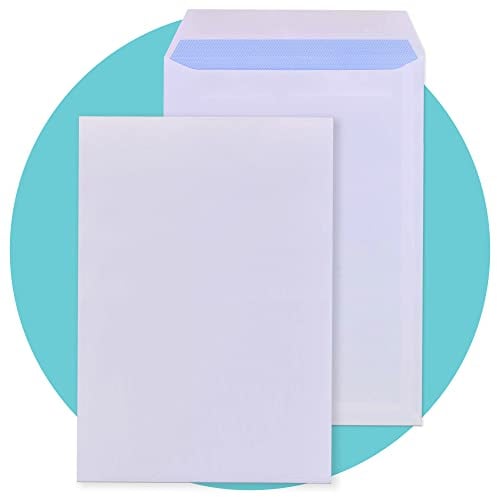 Triplast 100 x C4 White Self Seal Security Envelopes (Size: 324x229mm) | Fully Opaque, Self Sealing & Printer Safe Mailing Paper Envelopes | Ideal for Everyday Home, Office & Commercial Use